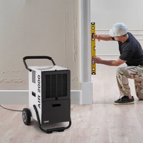 Déshumidificateur D'Air Professionnel Chantier Portable Électrique 50 l/j LED