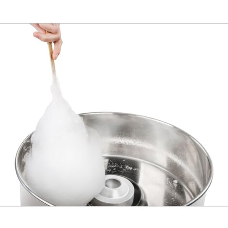 Machine À Barbe À Papa Professionnelle Cuve 52 Cm 1200 Watts Cuillère Acier Rose