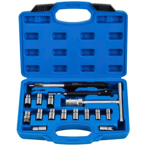 Coffret De Nettoyage Rectification Siège Injecteur Alésoirs Moteur Diesel 17 Pcs