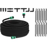 Tuyau D'arrosage Goutte à Goutte 100m - 16mm Avec Goutteurs Tous Les 50cm - Système Irrigation Économique Jardin