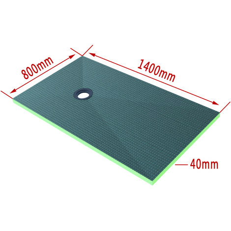 AICA Plato de ducha de XPS, Tablero de aislamiento impermeable, Panel de construccion, 1400x800x40mm