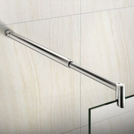 Maison Exclusive - Brazo de soporte para mampara ducha acero inoxidable  70-120 cm