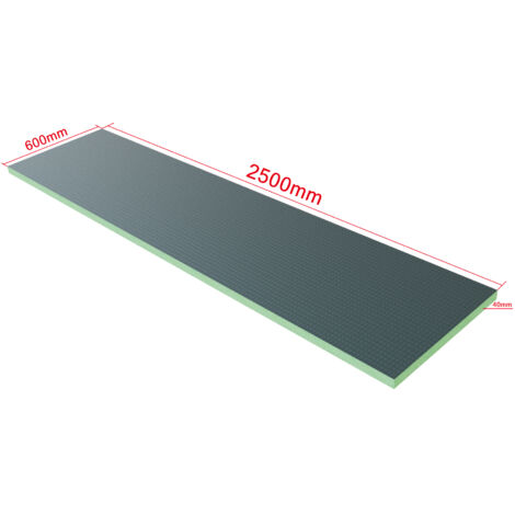 AICA 2500x600x40mm Tablero de respaldo de azulejos de XPS, Tablero de aislamiento impermeable, Panel de construcción