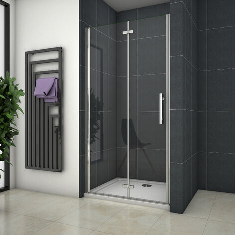 Mampara de ducha Apertura de Puerta Plegable 6mm Antical 120x195cm