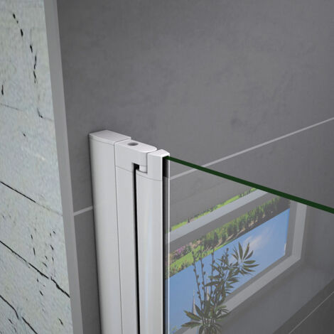 Mamparas de Ducha Puerta Abatible Doble 5mm 90x185cm