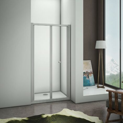 Mamparas Puerta Abatible Pantalla de Ducha 5mm cristal para 90x185cm