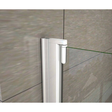 Mampara de Bañera Abatible Giratorio 4mm Perfil Gris Mate 75x140cm - 1 Hoja Abatible