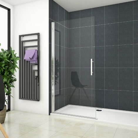 Walk in 1 hojas Abatible 6mm vidrio templado con tratamiento antical,81x195cm,ajustable entre 79,5-81,5cm