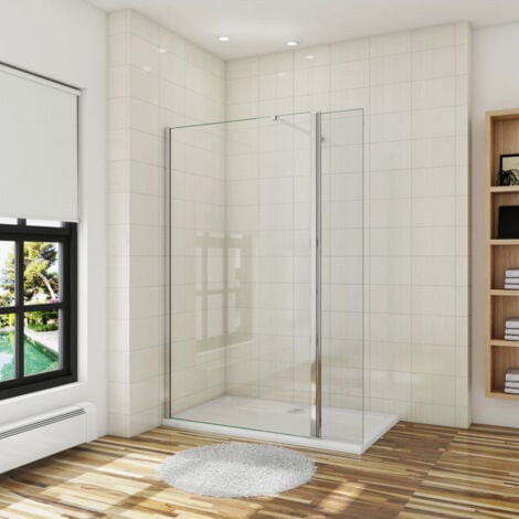 Mampara de ducha angular deslizante 70x70 CM de PVC Lavanda H 200 Vidrio  Transparente mod. Kolors