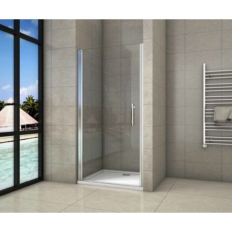 Mamparas de Ducha Puerta Abatible Completa 6mm Antical 76x185cm
