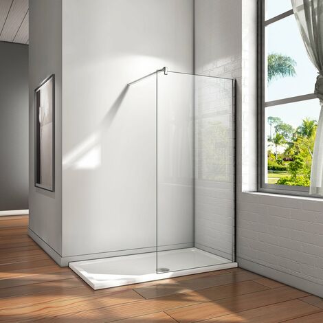 Mamparas de Ducha Pantalla Panel Fijo 8mm Antical - Barra 140cm - 160x200cm