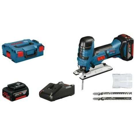 Bosch Akku-Stichsäge GST 18 V-LI S inkl. 2x 4,0 Ah Akkus / 06015A5107