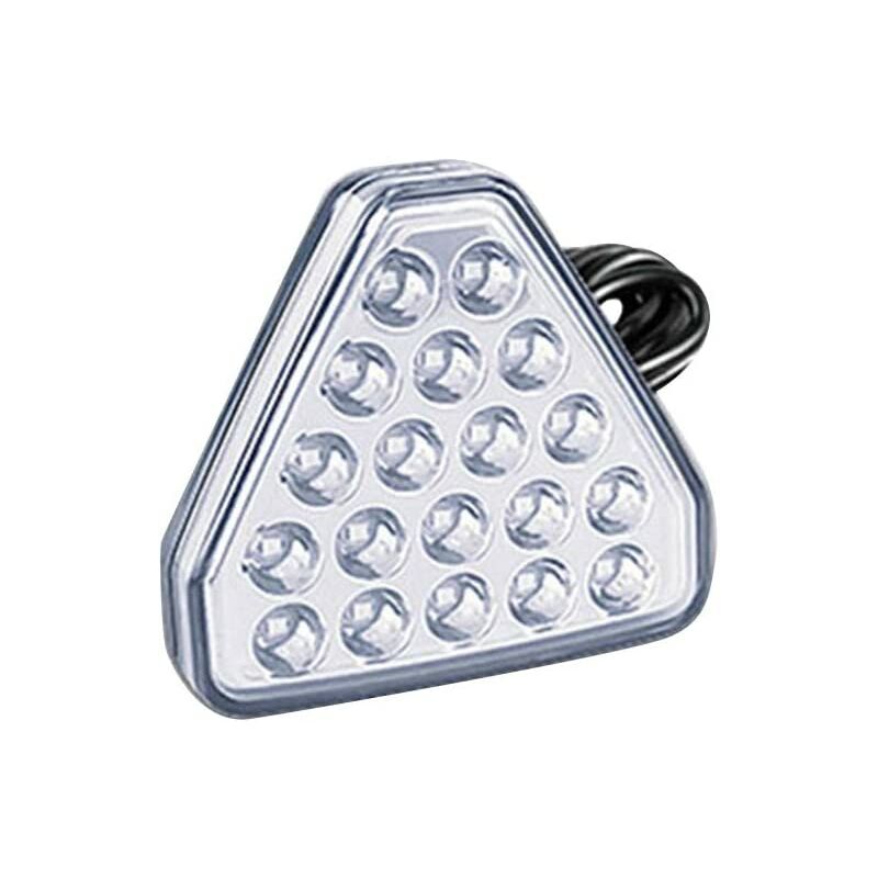 Luz de freno del automóvil, luz de freno universal Luz nocturna del vehículo Luz de advertencia roja 12V Cola trasera Tercera luz de freno Luz trasera del remolque para la mayoría de los automóviles,Plata