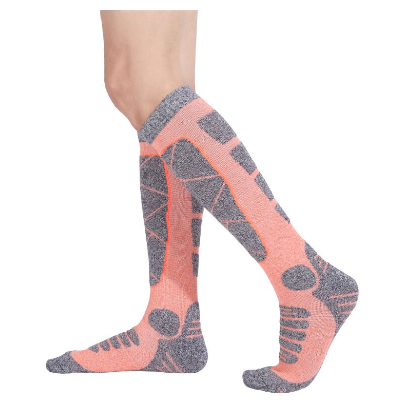 2 pares de calcetines de esquí, calcetines de esquí para hombre y mujer para esquí de snowboard, calcetines térmicos cálidos de invierno