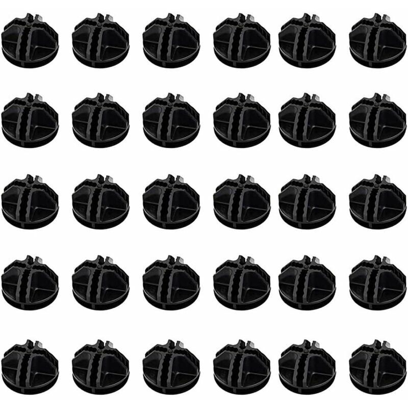 Conectores de plástico para sistema de estanterías Sistema de estanterías atornilladas de plástico DIY Conector redondo Estantería atornillada Zapatero negro Zapatero Sistema de estanterías atornillad