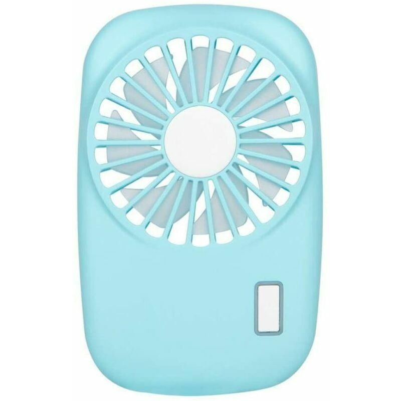 Ventilador de bolsillo Mini Potente Pequeño Pequeño Ventilador portátil personal Velocidad ajustable Usb Recargable Refrigeración-Azul
