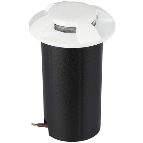 V-TAC 1W LED-Einbau-Stufenleuchte mit 4 Strahlen 12V Warmweiß IP67