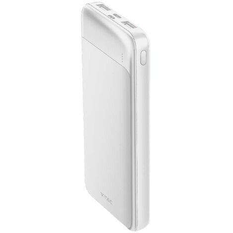 V-TAC Powerbank 10000 mAh, PD-Schnellladung 22,5 W, USB-A, USB Typ-C, Micro-USB