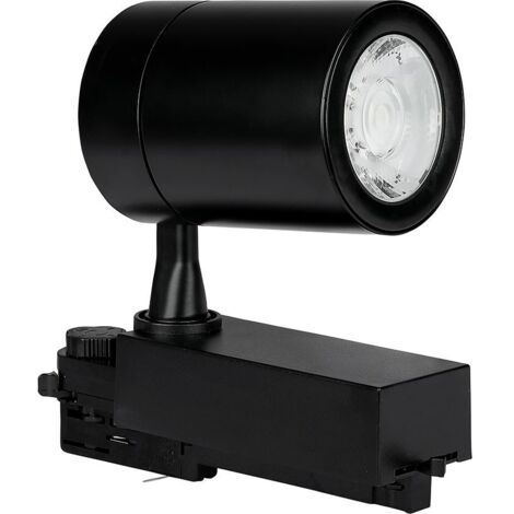 V-TAC 35W 20° COB LED Strahler, Schwarz, Dreiphasig, Kaltweiß