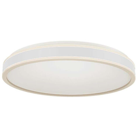 Deckenlampe Deckenleuchte Wohnzimmerlampe weiß Flurleuchte rund LED D 35 cm (1/5)