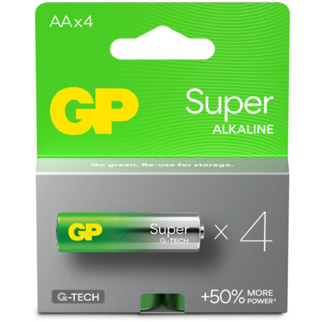 SUPER ALKALINE BATTERIE AA LR6 1,5 V 4 STÜCK - GP15A-UW4 (1/5)