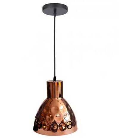 V-TAC LED-Kronleuchter aus Metall, kegelförmig, E27-Lampenfassung (max. 60 W), Roségold, D220 mm (1/5)