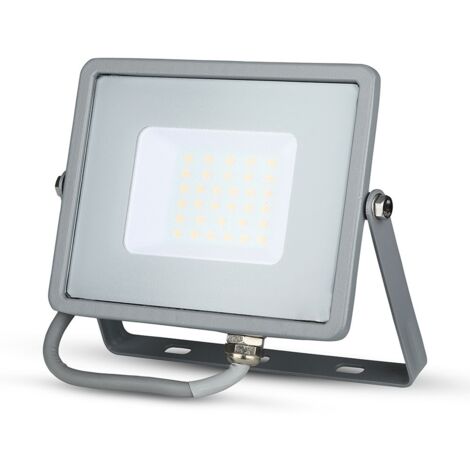 V-TAC Faro LED SMD Chip Samsung 30W Farbe Grigio 3000K IP65