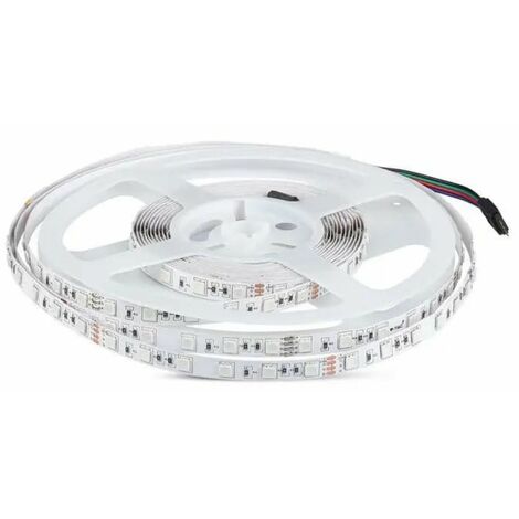 Led-streifen v-tac 212591 vt-5050-24v rgb ip20-5 meter