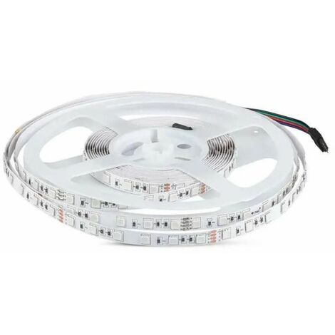 V-TAC VT-5050 24V led streifen strip SMD5050 10M 7W/M 60LED/M RGB-Multicolor IP20 - SKU 212592