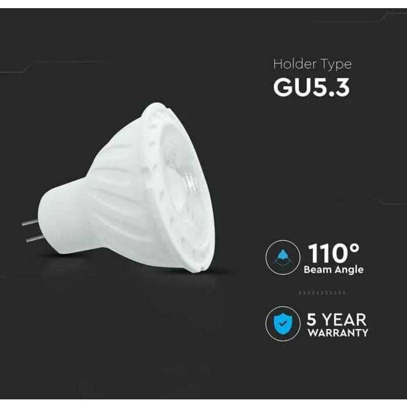 Bombilla LED GU5.3 S11 5.3W 470 lm MR16 12V - efectoLED