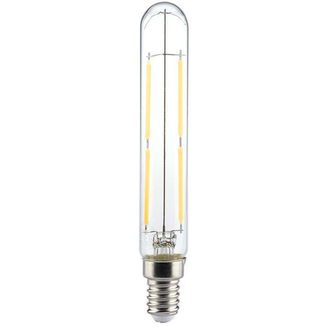 Bombilla LED V-TAC E14 de 4 W, filamento T20, blanco cálido