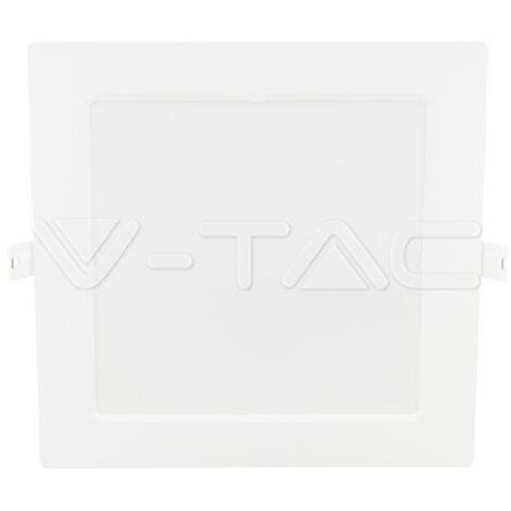 V-TAC Mini Panel LED 12W Montaje Empotrado Cuadrado 3000K