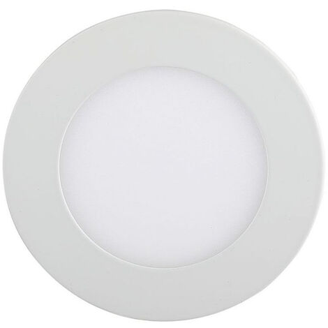 Panel LED mini V-TAC de 12 W, redondo, empotrable, blanco cálido