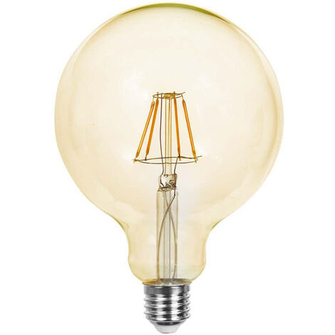 Bombilla LED V-TAC E27 12W G125 Filamento Ámbar Blanco Cálido