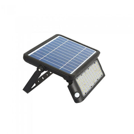 Aplique solar LED V-TAC, batería LFP de 10 W, sensores, bases inclinables, blanco natural, IP44