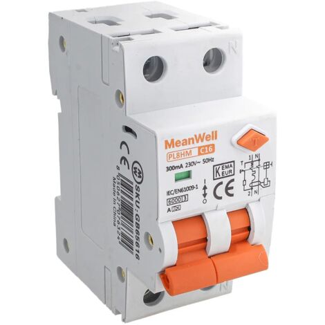 Disyuntor 32A 1P+N, Curva C, Poder De Corte 4.5 KA, 230V, Para Protección Contra Cortocircuitos Y Sobrecargas