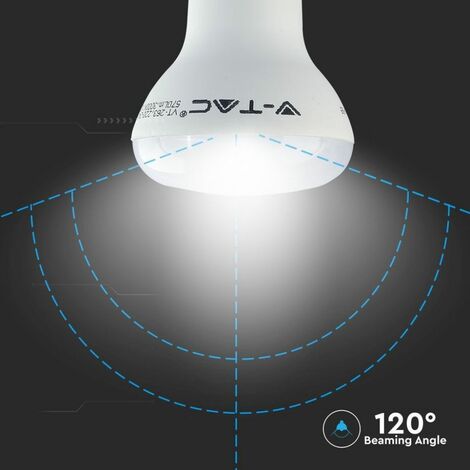 V-TAC Bombilla LED con chip Samsung E27 8W R63 3000K