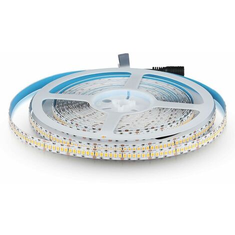 Tira LED V-TAC Samsung SMD2835 18W/m 10m 240 LED/m 24V Blanco Frío IP20 CRI95
