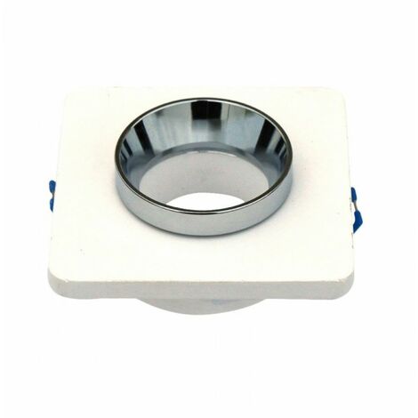 Portalámparas LED empotrable cuadrado V-TAC GU10 y GU5.3 (MR16) en yeso