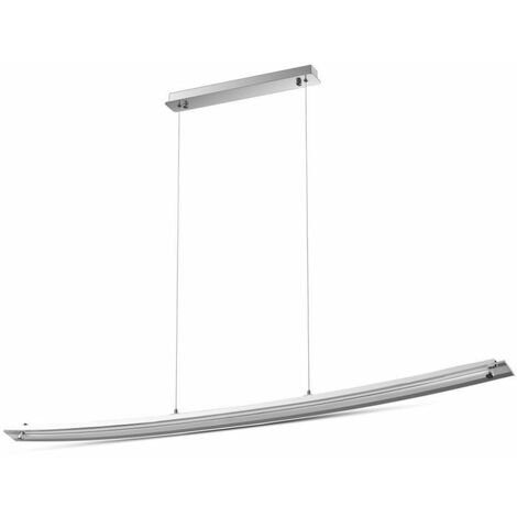 Lámpara de araña LED curva V-TAC de metal con cubierta de cristal, 18 W, cromo, blanco natural (1/5)
