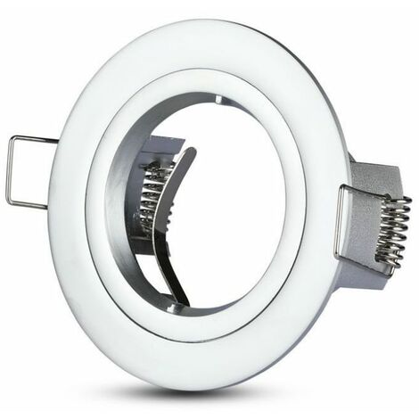 ARO fijo aluminio redondo encastrable cromo ø81x34