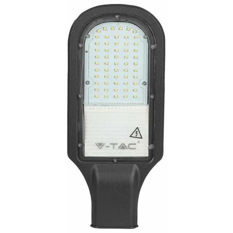 Farola LED V-TAC con chip Samsung de 30 W, gris oscuro, blanco natural, IP65