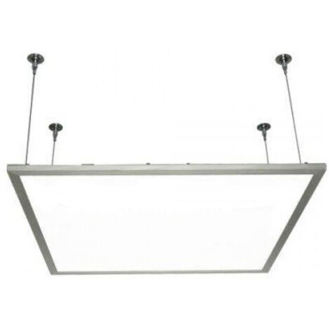 Kit De Suspensión Para Panel LED – Cuerdas De Acero + Abrazaderas Montaje En Techo (Maclean)