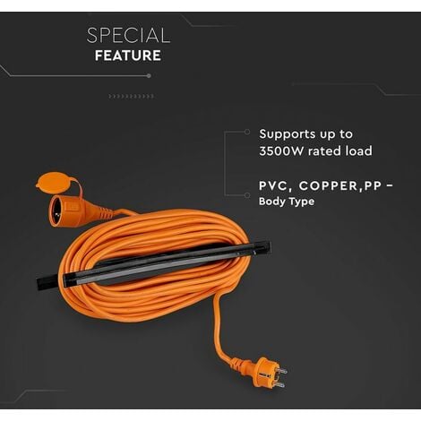 Alargador De Enchufe Electrico Cable 15m 3gx1,5mm Cobre, Mejor Precio