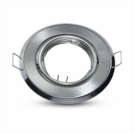V-tac 2 redondos empotrables gu10 nikel satinado vt-817 8939
