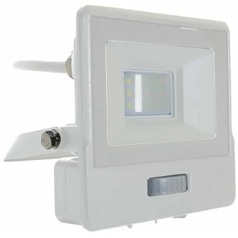 Foco LED V-TAC de 10 W con chip Samsung y sensor PIR, cable de 1 m, color blanco frío, IP65 (1/5)
