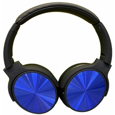 Auriculares inalámbricos Bluetooth V-TAC con cabezal giratorio de 500 mAh, color azul, con estuche (1/5)
