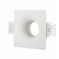 Portalà¡mparas LED cuadrado GU10 y GU5.3 (MR16) Cuerpo de yeso blanco