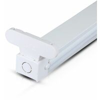 Plafón doble V-TAC para 2 tubos LED T8 de 60 cm en hierro IP20
