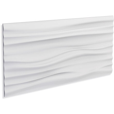 Panneau décoratif mural en polyuréthane 12 x 380 x 760 mm – Résistant aux chocs – Prêt à peindre pour rénovation intérieure – Decoflair